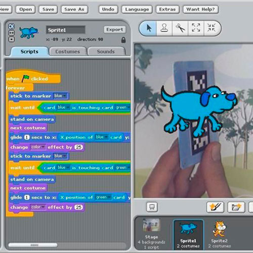 Programa un videojuego en Realidad Aumentada con Scratch