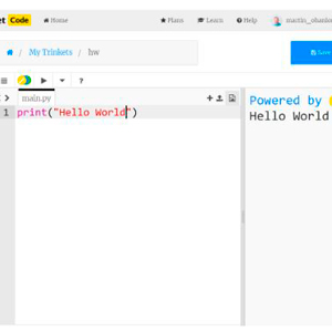 Iniciacion a la programacin en Python con Trinket.io