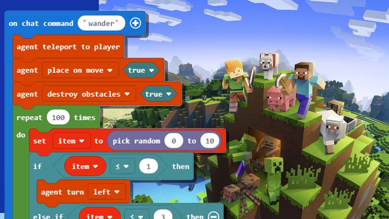 Aprende a programar con Minecraft Education